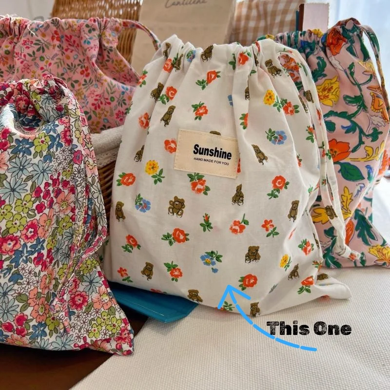 Sunshine sac à couches portable bébé style fleuri handmade organisation maman cordon accessoire poussette rang