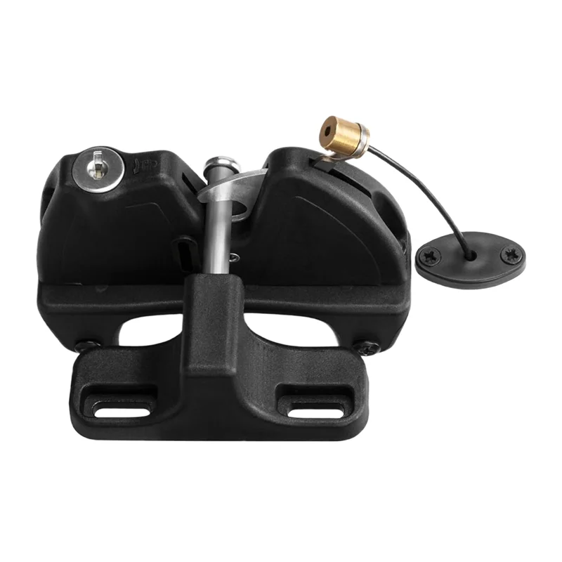 Loquet de portail universel pour clôture métal bois vinyle Serrure à ressort avec câble de traction et clé Noi