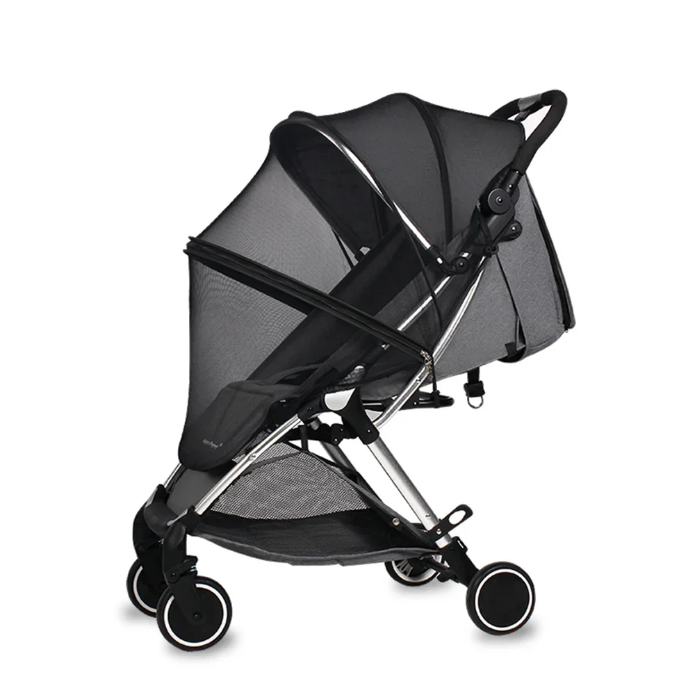 Moustiquaire universelle pour poussette bébé protection contre les insectes maille aérée fermeture éclair coul