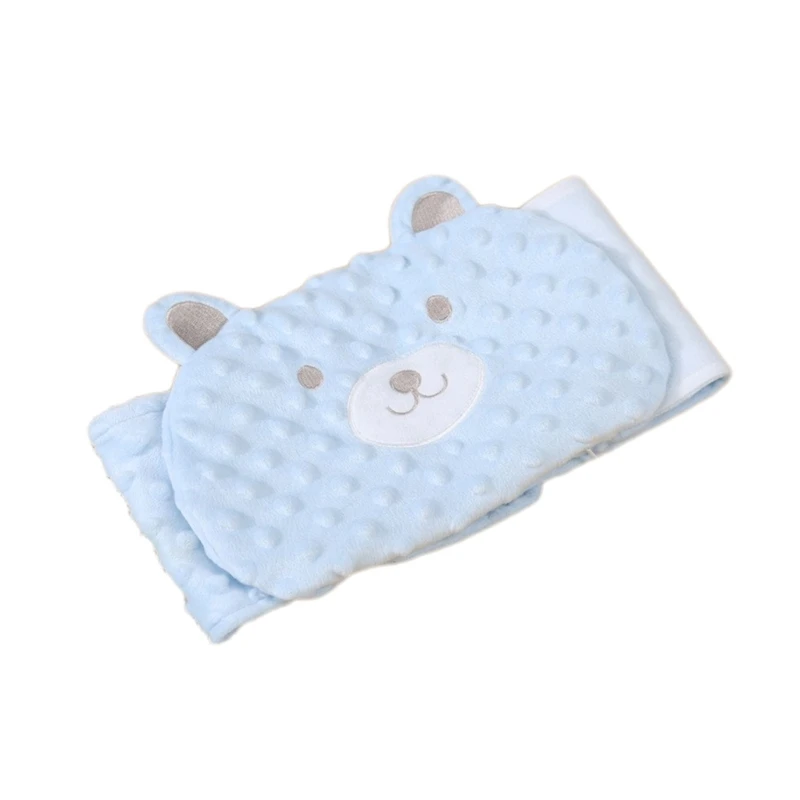 Coussin de confort bébé housse ours design doux peluche tissu moelleux accessoire chambre enfant cadeau naissa