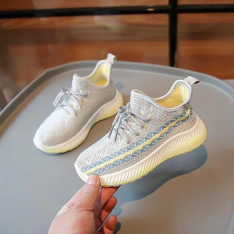 Chaussures de sport légères et respirantes pour bébé baskets enfants confortables design moderne pour garçons 