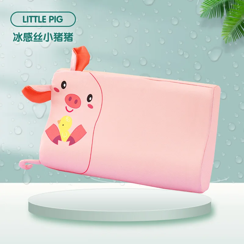 Oreiller bébé lit d'été mousse respirant rebond lent dessin animé oreiller allaitement coussin voyage literie