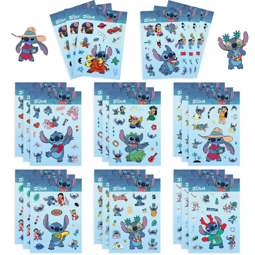 Stickers Disney Stitch Enfants Colorés Autocollants Bricolage Décoration Cadeau Fille Garçon Accessoires Éveil