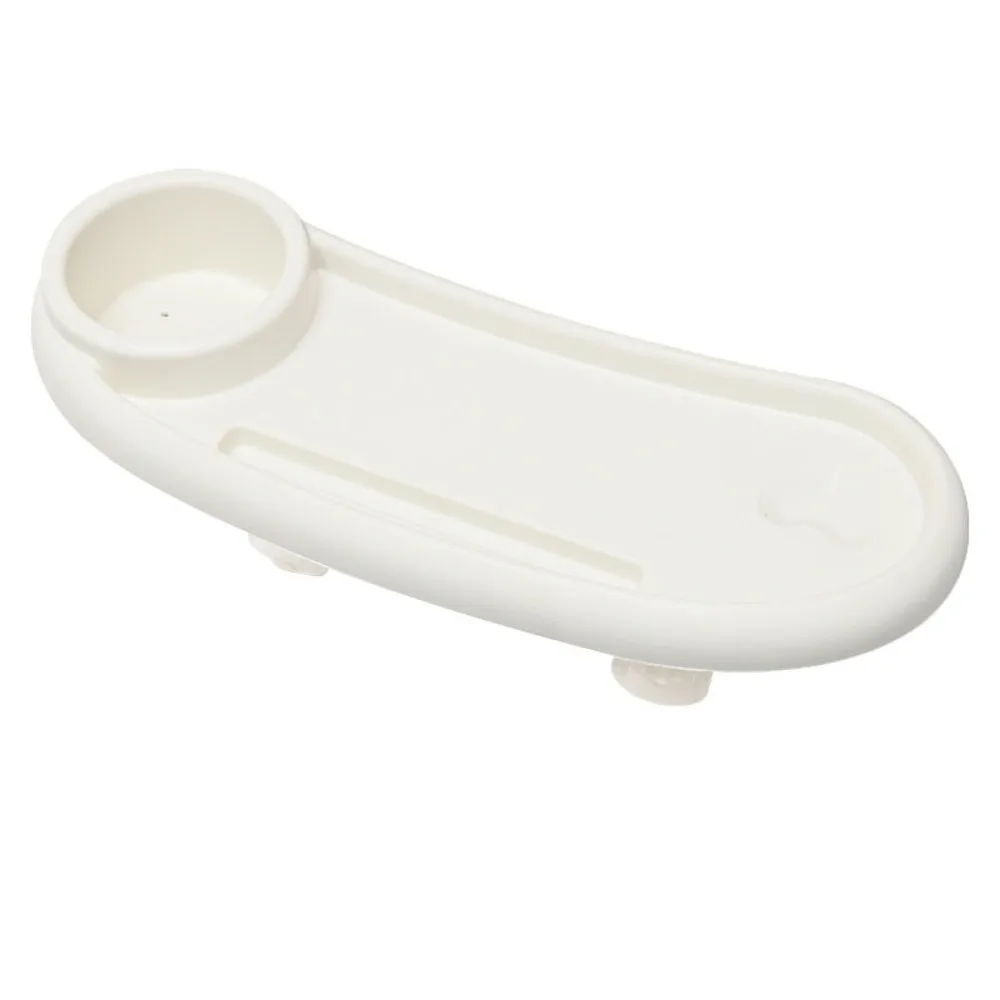 Portegobelet pour poussette en plastique blanc design moderne et sécurisé détachable pratique pour les sorties