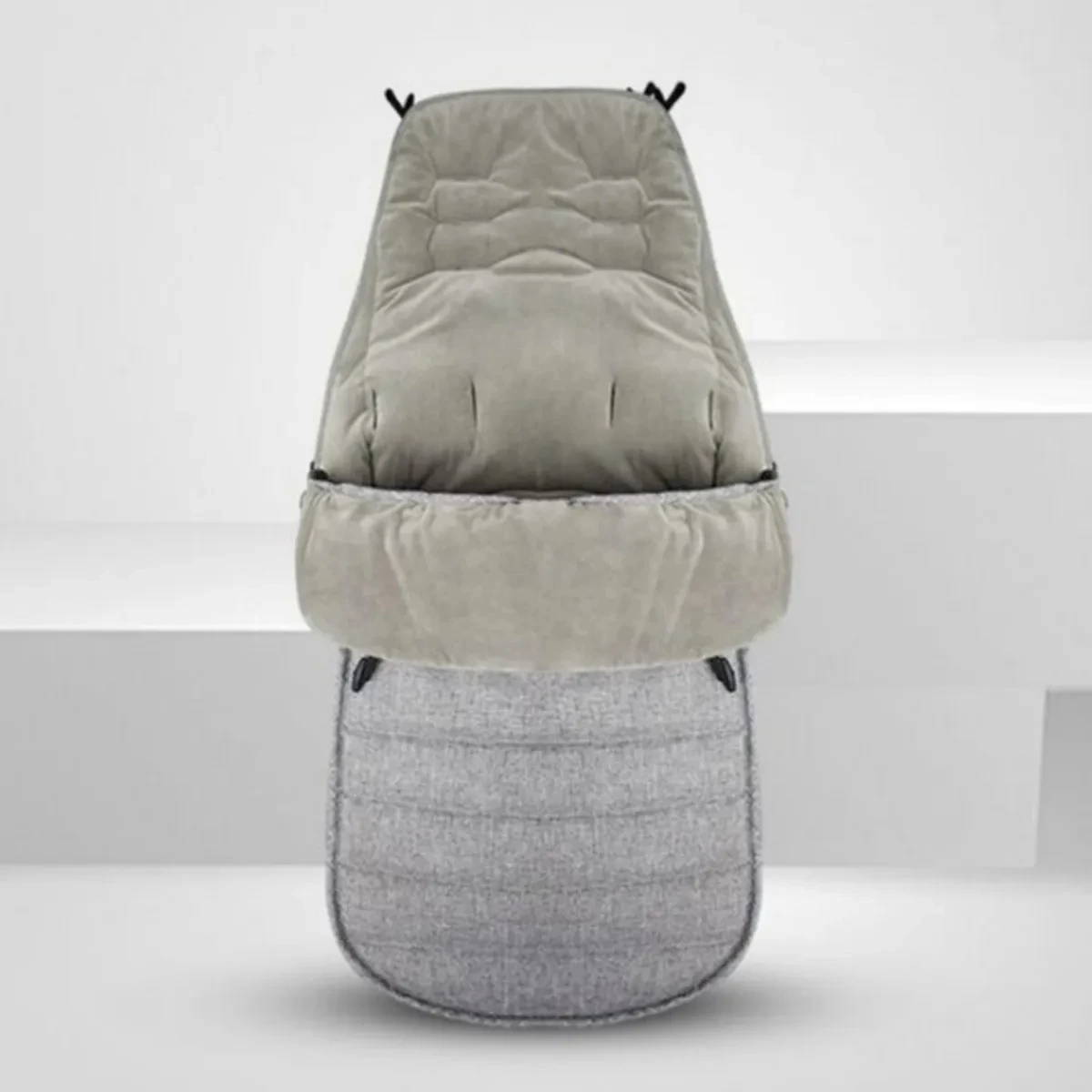 Sac de couchage poussette bébé 1 pièce gris polaire doux couvrepied protection hiver confort universel zips la