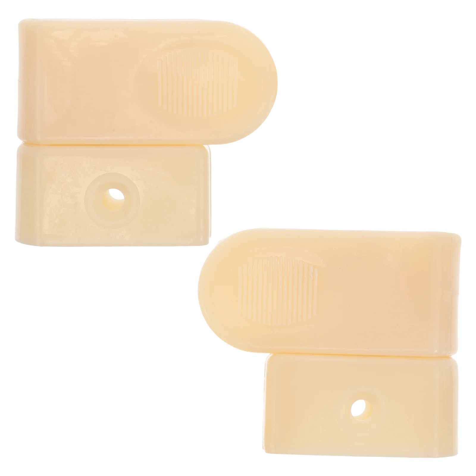 Capuchons de protection pour meubles protègebords en plastique beige clair design sécuritaire fixations inclus
