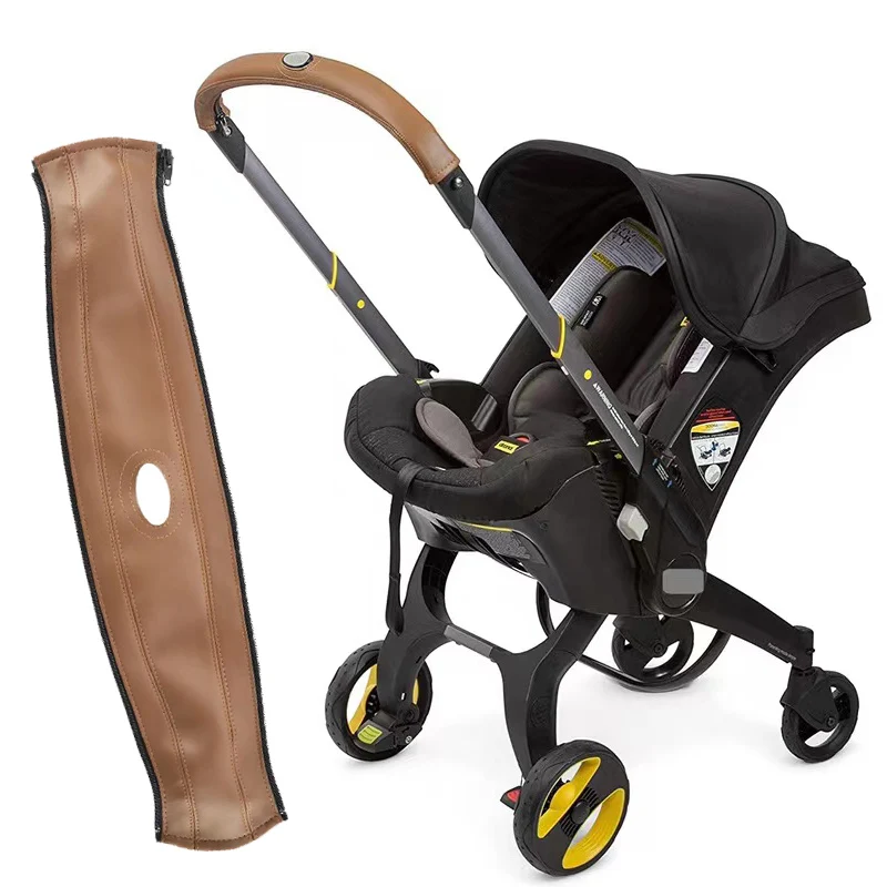 Couverture de protection en cuir PU pour poussette bébé compatible siège voiture Doona et poignée Foofoo confo