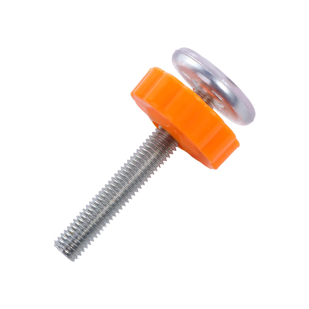 Boulon de fixation en acier inoxydable pour barrière de sécurité bébé poignée ergonomique en plastique orange 