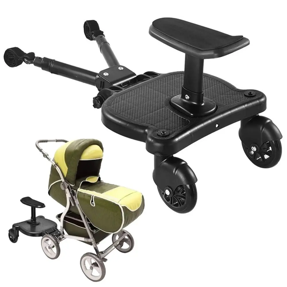 Adaptateur de pédale de poussette 2 en 1 support créatif 55lb planche sur pied confort sûr bébé enfant 37 ans