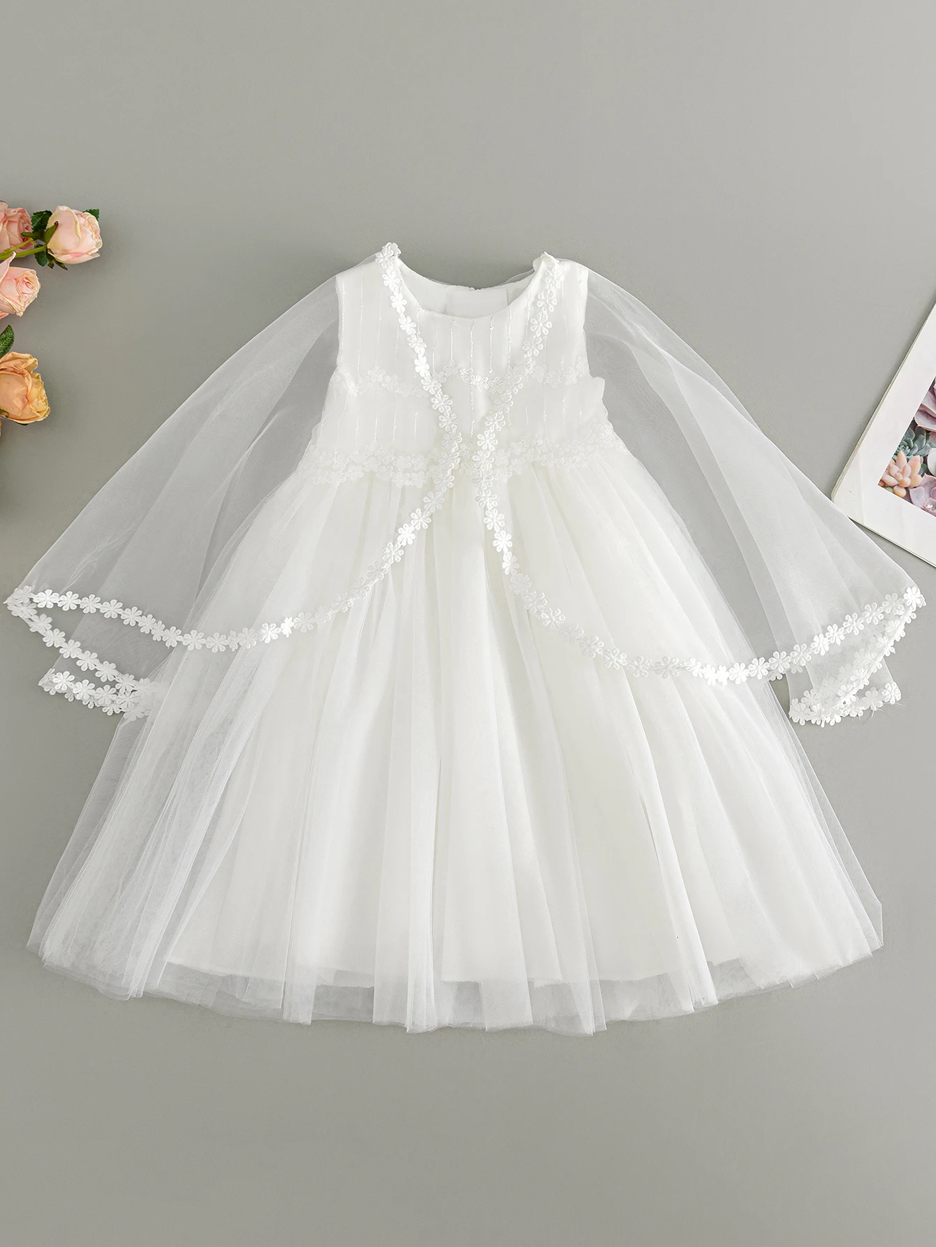 Robe longue bébé fille occasion spéciale mariage anniversaire dernière collection matière douce élégance intem