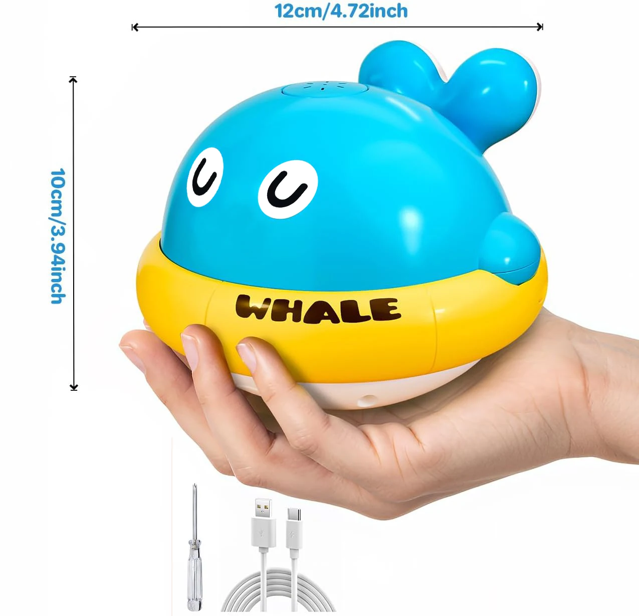 Jouets de bain pour bébé, jouets de bain pour enfants en bas âge, jouets de bain de baleine lumineuse, arroseu