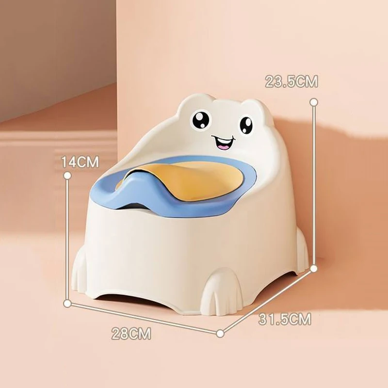Pot toilette bébé apprendre propreté design ludique souriant couvercle