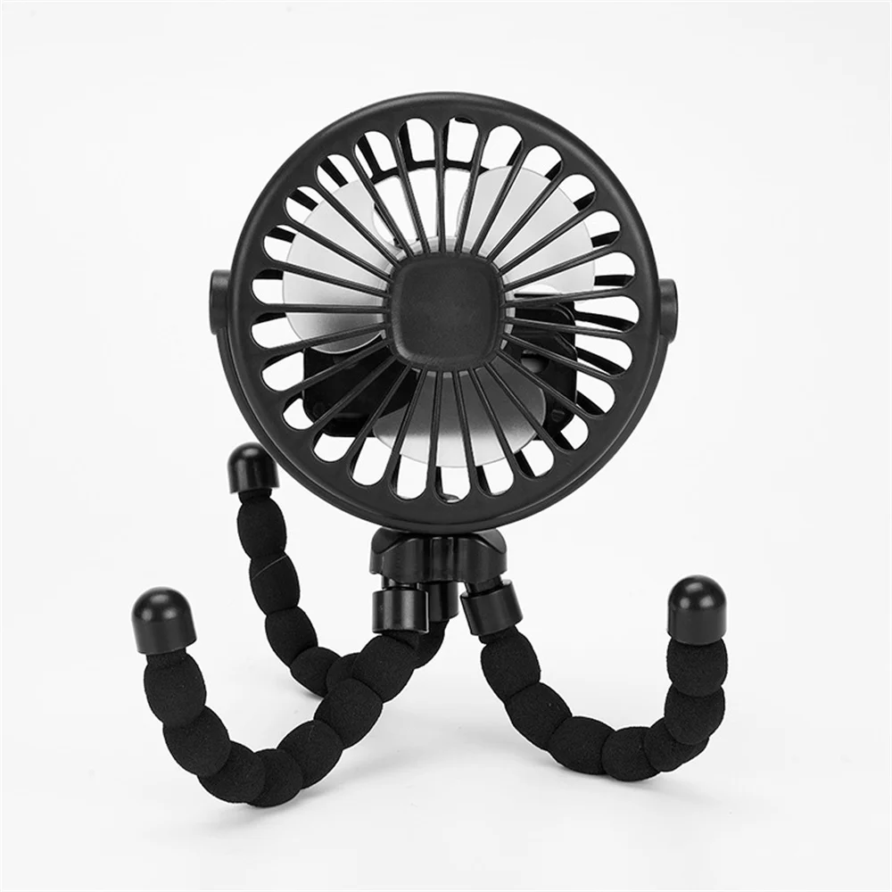 Ventilateur portable pliant poulpe multifonctionnel silencieux bébé poussette usage divers dommage universel