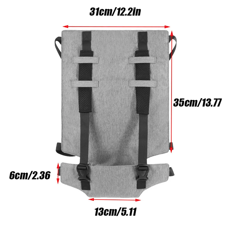 Ceinture de sécurité portable pour chaise bébé ajustable antichute pour enfant protection alimentation gris