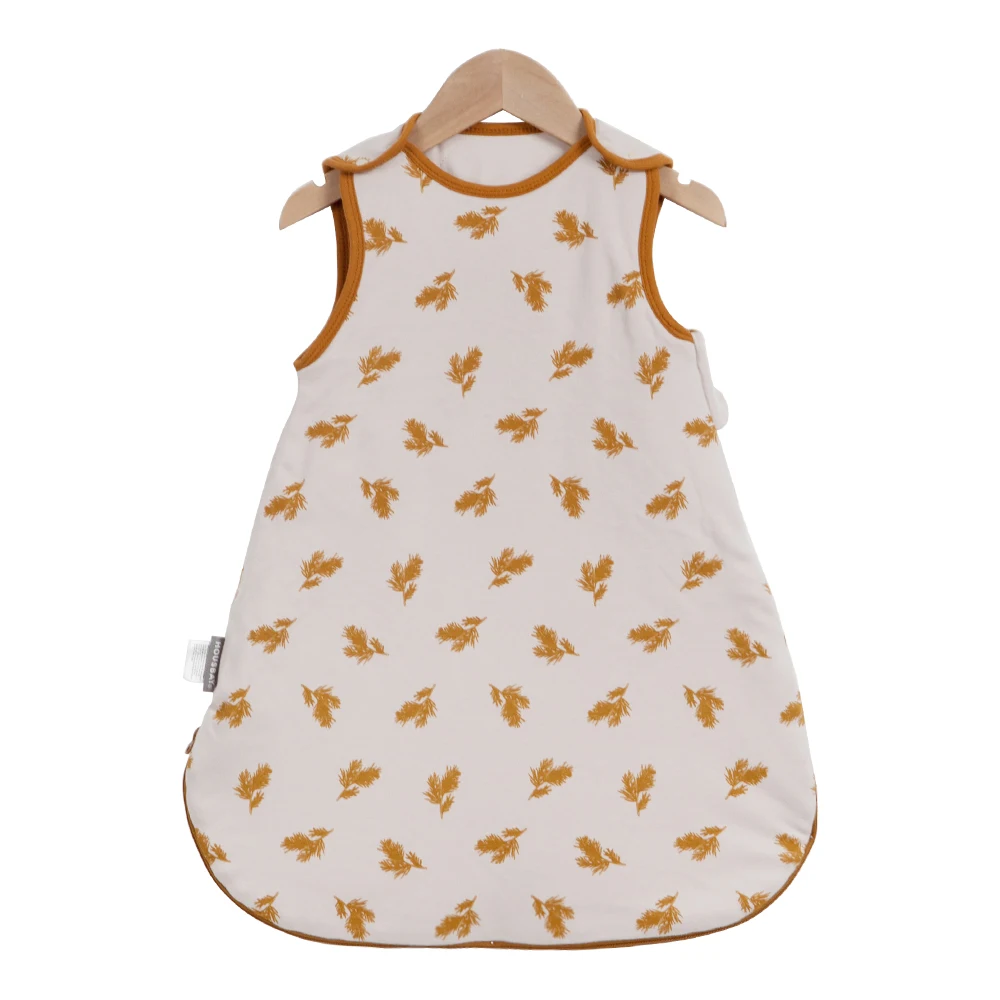 Sac de Couchage AntiCoups Bébé 02 Ans Coton Doux Motif Feuilles 2.5 Tog