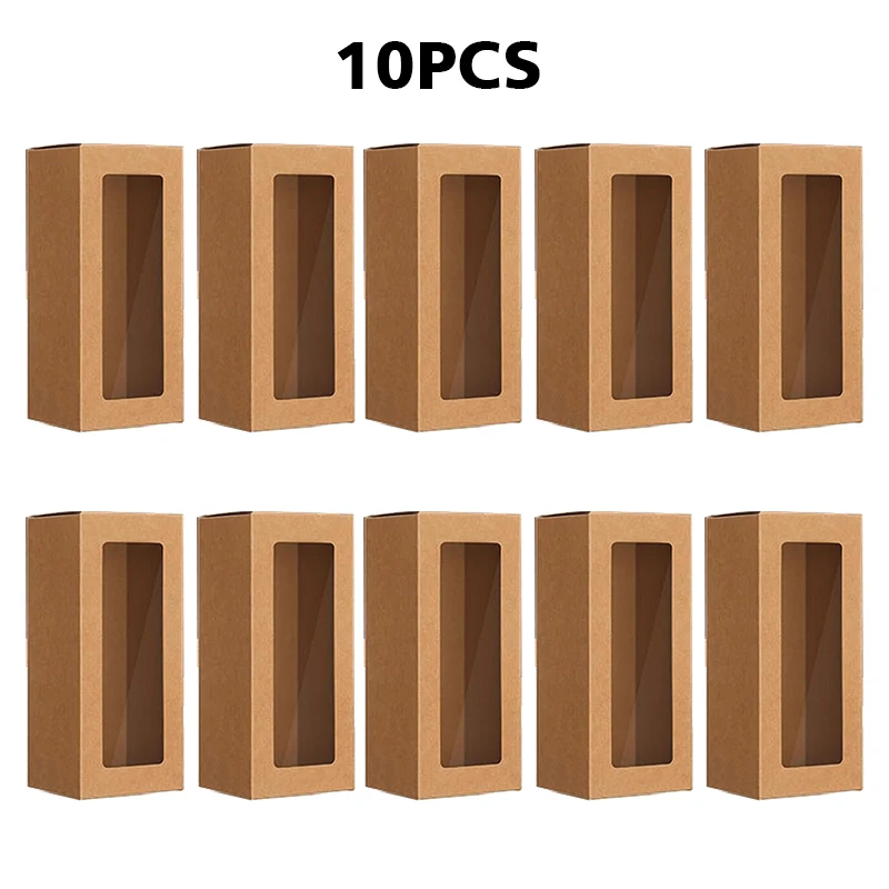 Boîtes en carton avec fenêtre transparente 10 pièces rangement et organisation pour bébé mariage anniversaire 