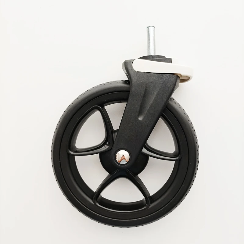 Roue de poussette en plastique pour Stokke Xplory V3/V4/V5 arrière fixation métal haute durabilité design mode