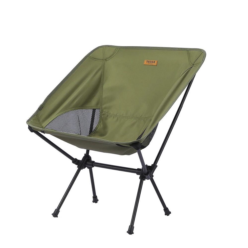TARKA Chaise de Camping Pliable Légère en Tissu Oxford et Aluminium