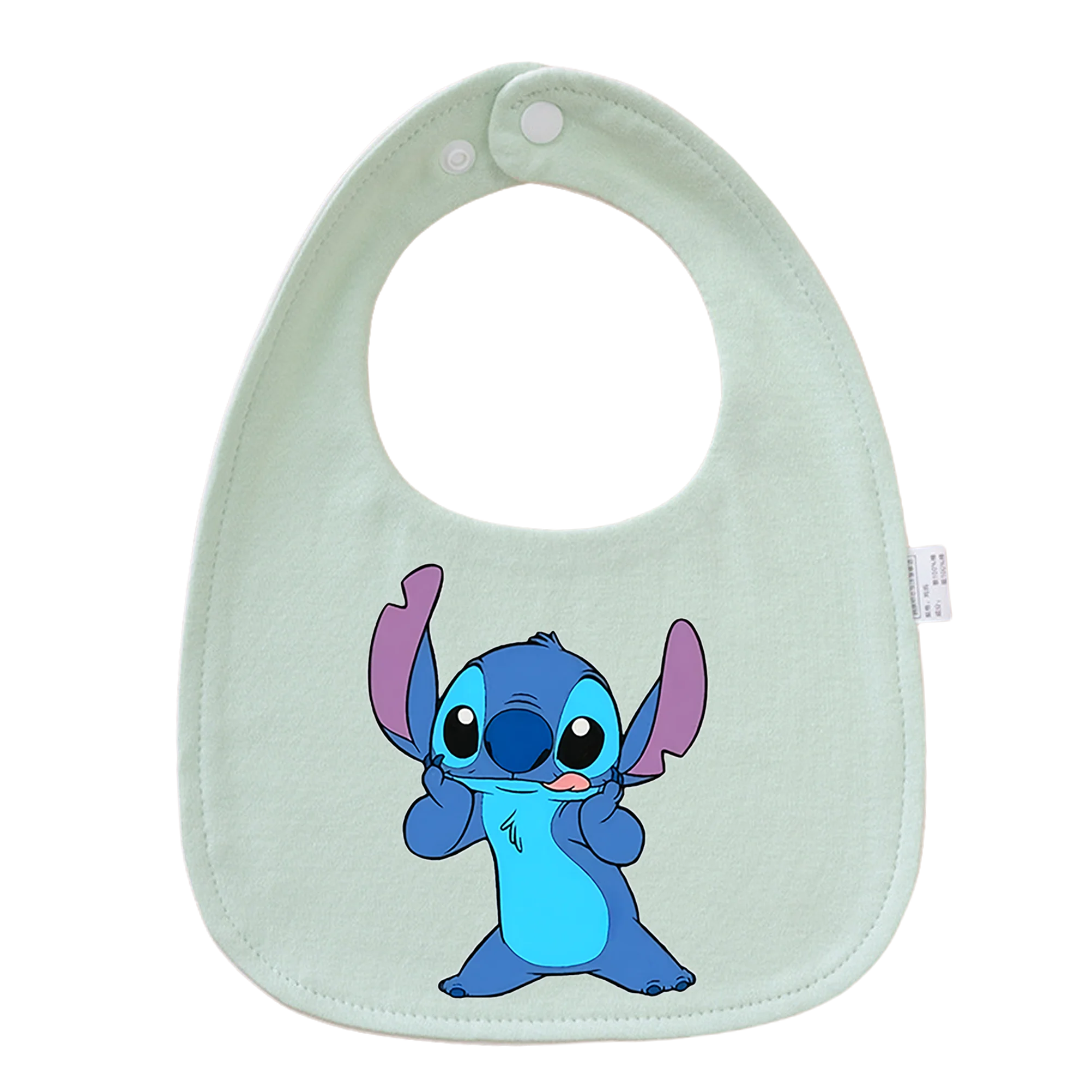 Bavoirs pour bébé avec motif cartoon tissu doux ajustable nouveauné à 3 ans protège vêtements design mignon sé