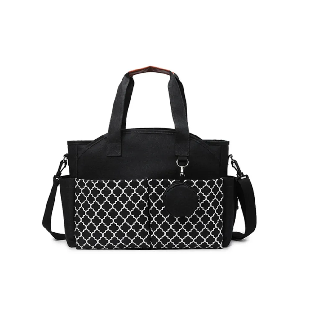 Sac à couches bébé grande capacité multicompartiments bandoulière réglable design moderne matière Oxford sac é
