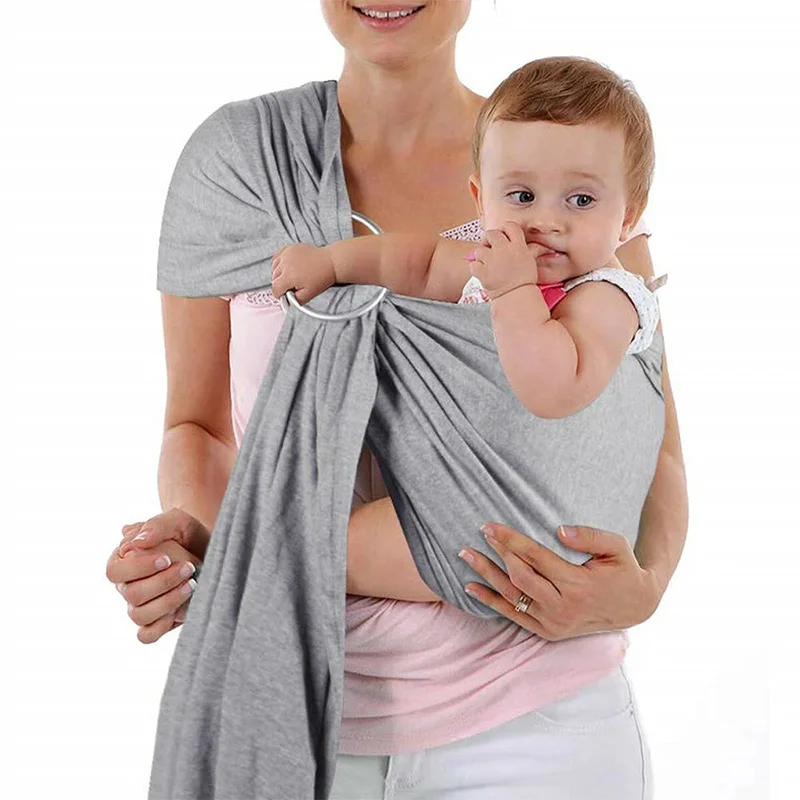 Portebébé anneau fronde coton enveloppement respirant pour nouveaunés confortable et sécurisant usage quotidie