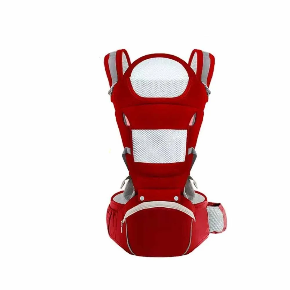 Portebébé ergonomique dos et ventre conception respirante sangles ajustables poche intégrée bébé nouveauné et