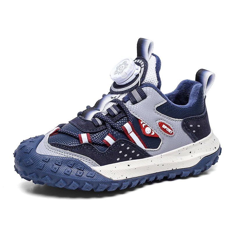 Baskets Plates et Légères en Caoutchouc pour Enfant Chaussures de Marche en Plein Air Confortables de dehors 2