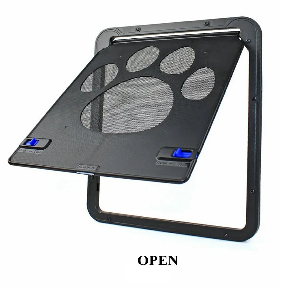 Écran magnétique verrouillable pour animaux de compagnie, porte de fenêtre, maison, entrée libre, facile à ins
