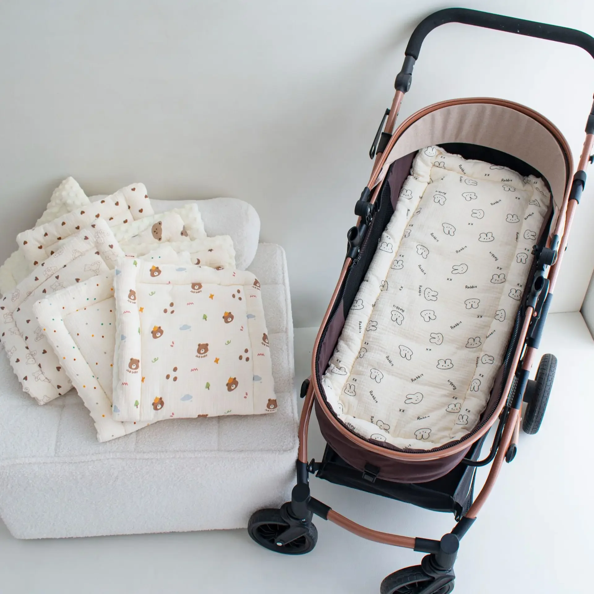 Coussin de siège de poussette bébé matelas doux tapis voiture accessoires poussette sécurité confort bébé styl