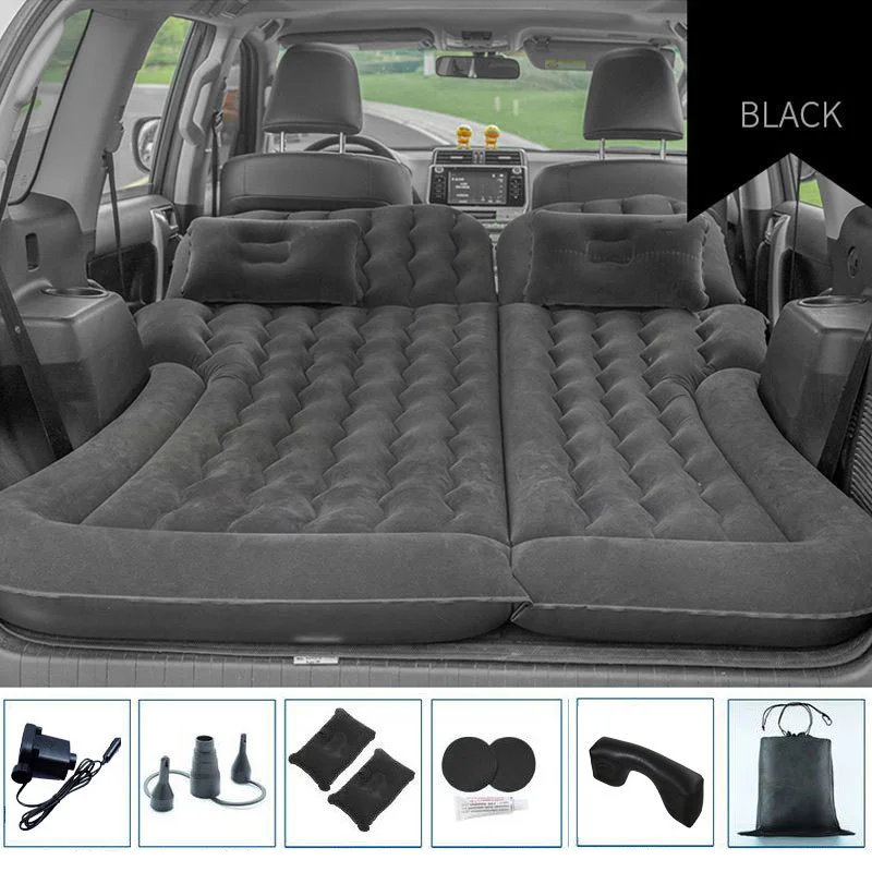 Matelas gonflable camping portable SUV oreillers intégrés pompe