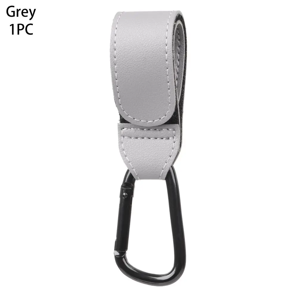 Porteclés carabiner multiusages résistant design moderne compatible poussette accessoire bébé gris élégant por