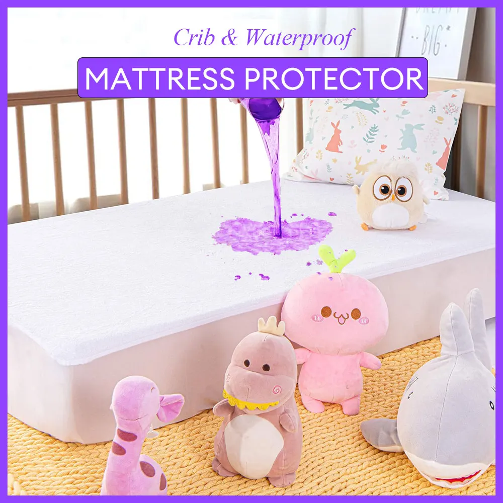 Protecteur de matelas berceau imperméable housse matelas bébé coton éponge respirant antitaches doux protecteu