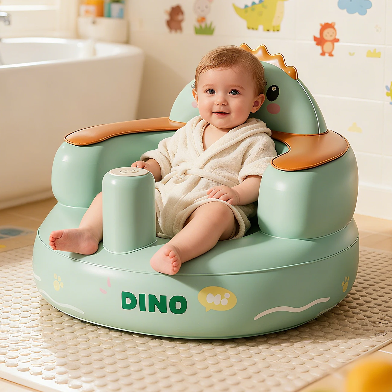 Chaise gonflable bébé 36 ans siège assismoi pompe intégrée design