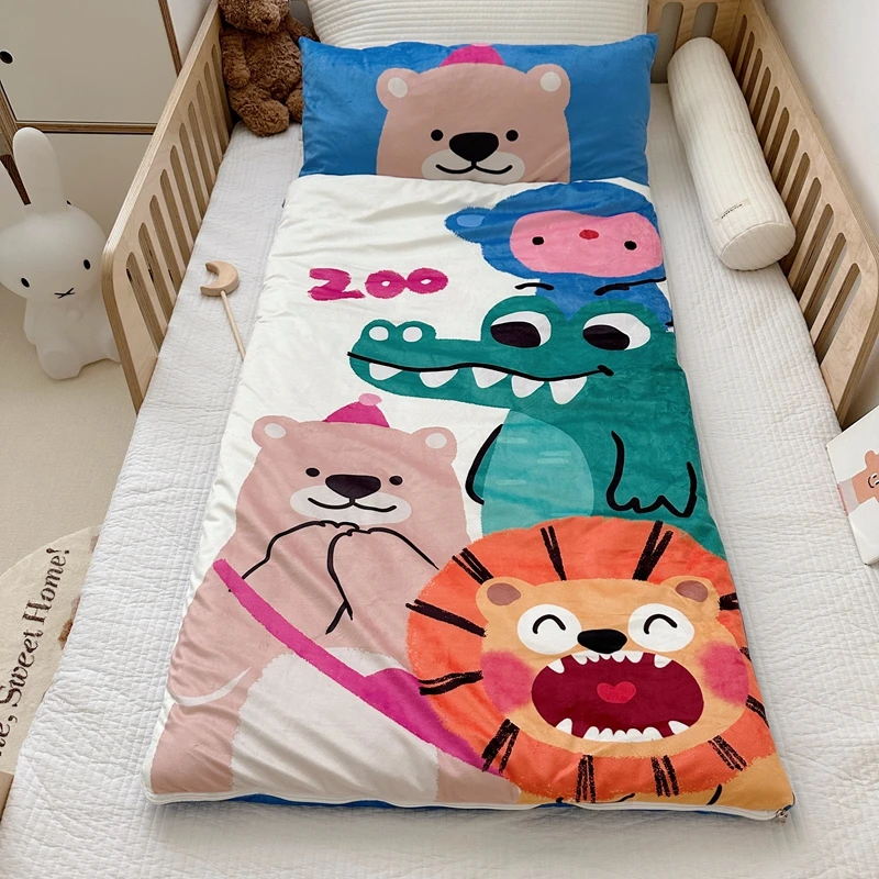 Sac de couchage en flanelle pour bébé housse de couette enfant design