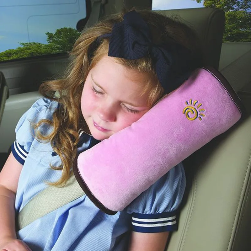 Oreiller de voiture bébé ceinture de sécurité coussin d'épaule harnais de protection soutien bébé microfibre c