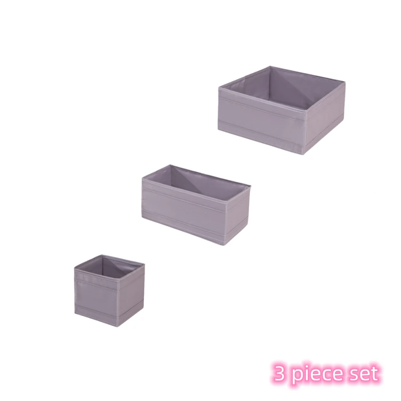 Organisateurs de vêtements en tissu pour bébé rangement de sousvêtements chaussettes et pantalons set de 3 boî
