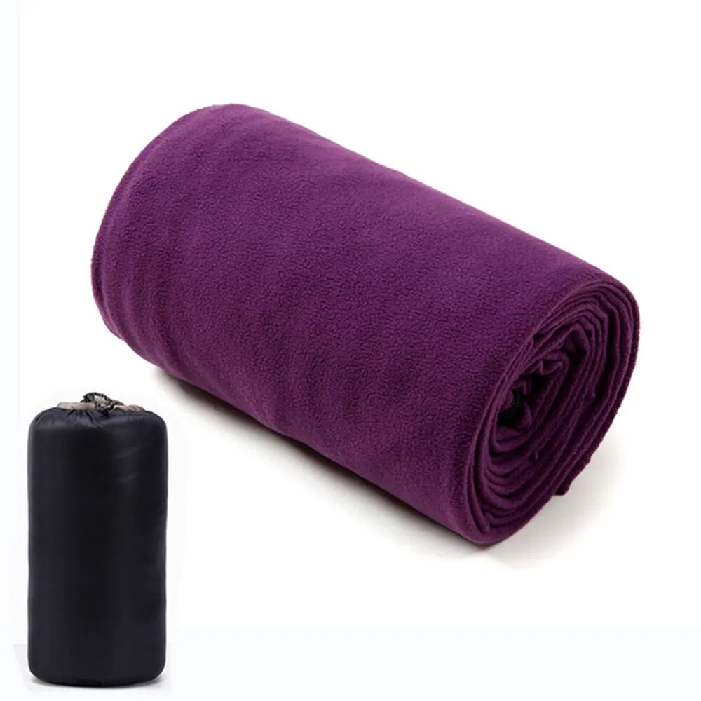 SmileSac de couchage portable ultra léger couverture microfibre violet usage plein air voyage et domicile comp