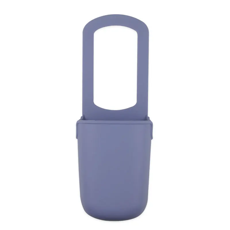 Portegobelet en silicone pour poussette fauteuil roulant landau et sac de bouteilles Bleu