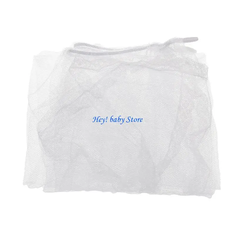 Moustiquaire pour poussette Q1FE Mosquito Net Protection respirante contre les insectes Blanc Accessoire bébé
