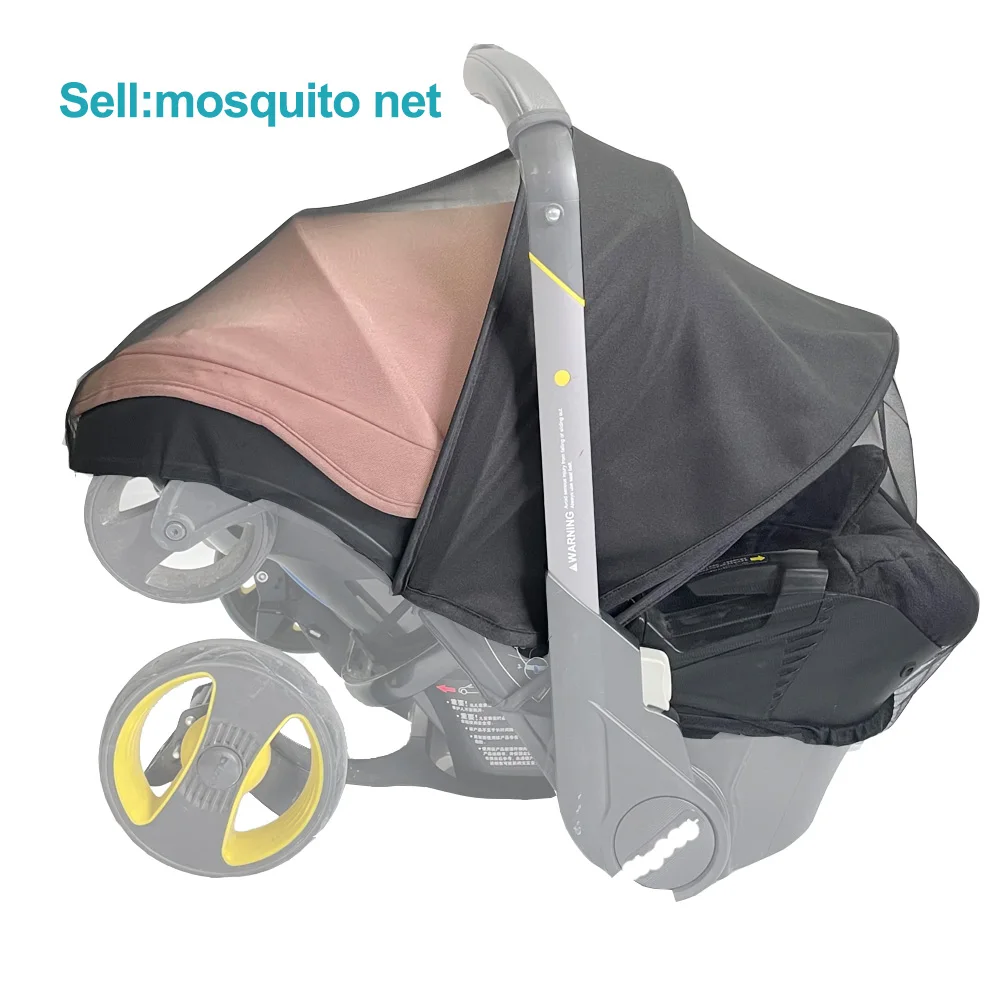 Moustiquaire avec paresoleil pour poussette Doona compatible siège auto tissu polyester protection UV design c