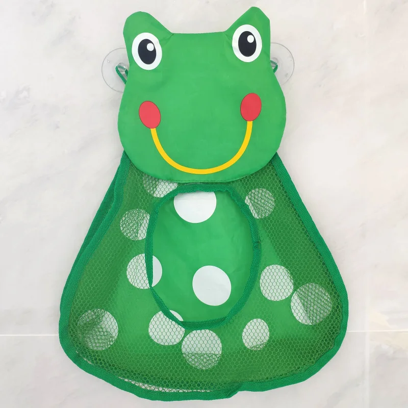 Sac en maille pour salle de bain bébé panier jouets bain grenouille animaux dessin animé tissu imperméable ran