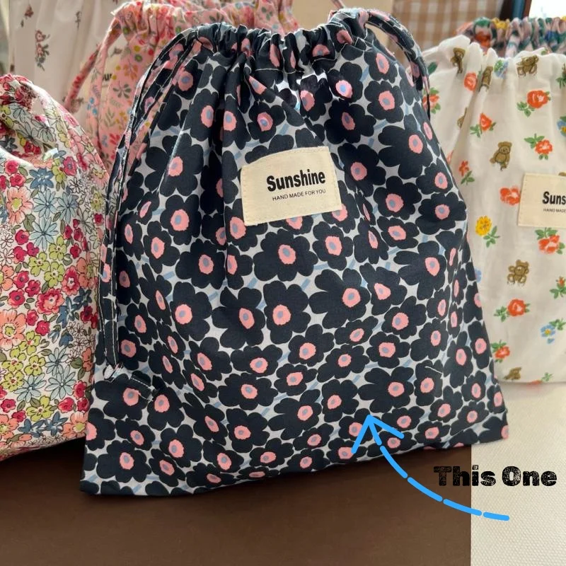 Sac à couches portable bébé floral coton main France sécurité maternité style02