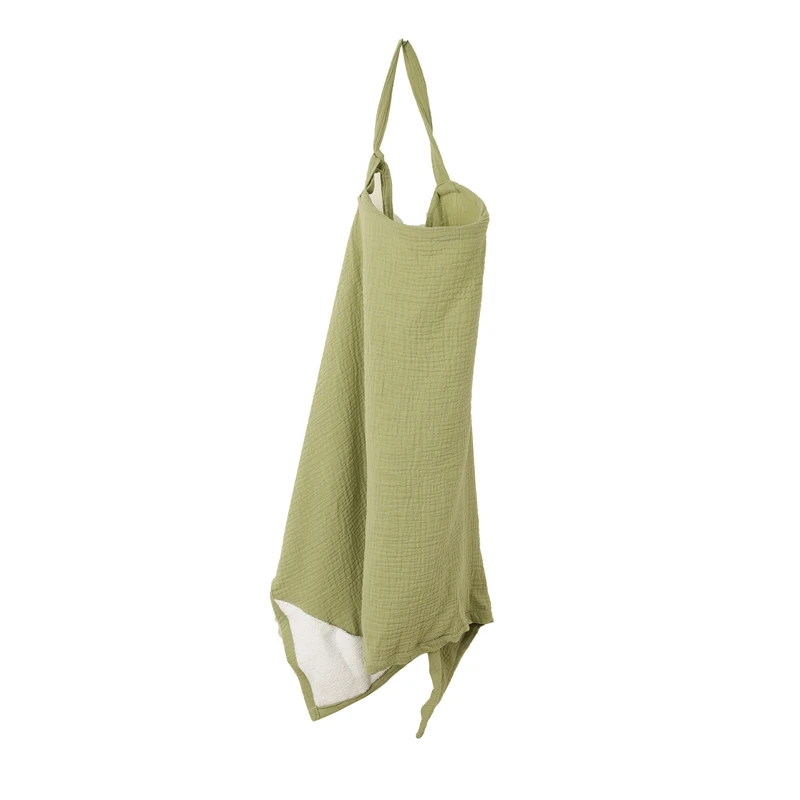 Robe d'allaitement respirante en coton gauze couverture de soins bébé tablier de protection vie privée ajustab