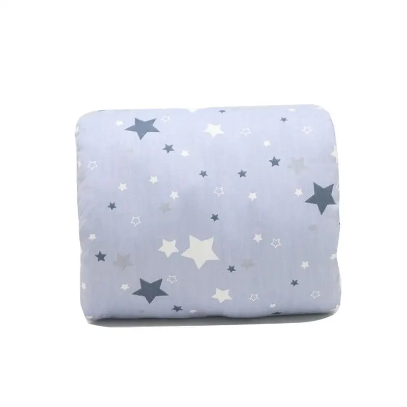 Coussin d'allaitement oreiller de bras confortable bébé support cou design étoiles bleu clair