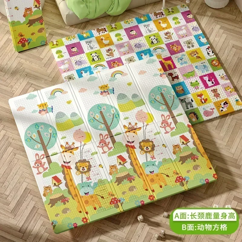 Tapis de jeu éducatif pour bébé tapis d'activités réversible maternité sécurité confort enfants 03 ans éveil c