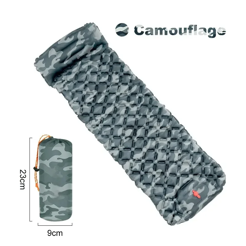 Matelas gonflable camouflage camping randonnée ultraléger portable matelas pneumatique imperméable confort voy
