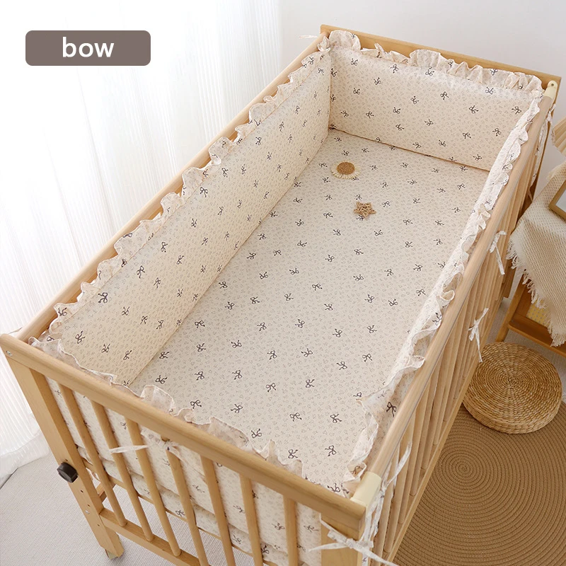 Ensemble de literie 5 pièces bébé coton rembourré protecteur de lit