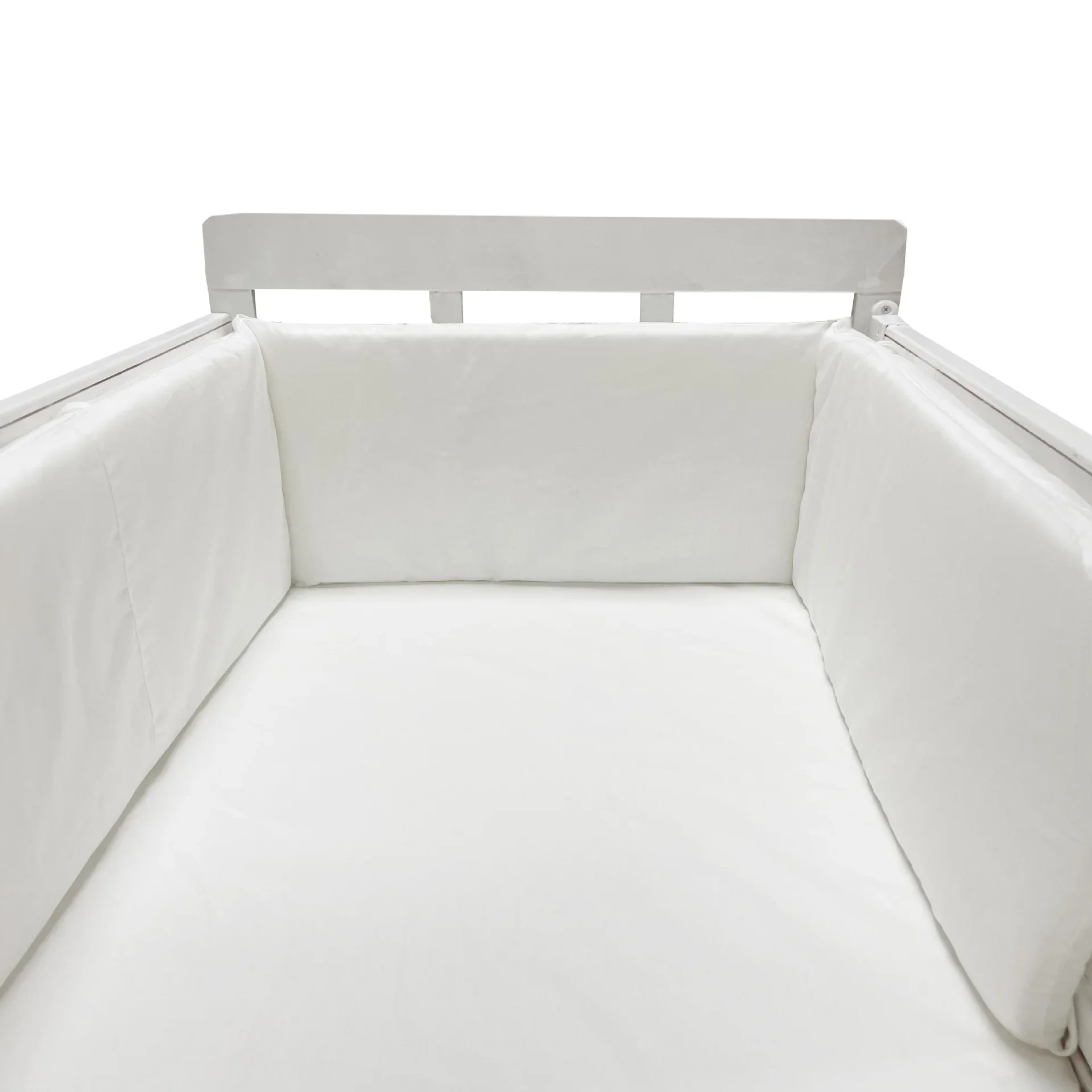 Coussin de protection pour lit de bébé 50x30cm coussin anticollision matelas bébé sécurité confort coton blanc