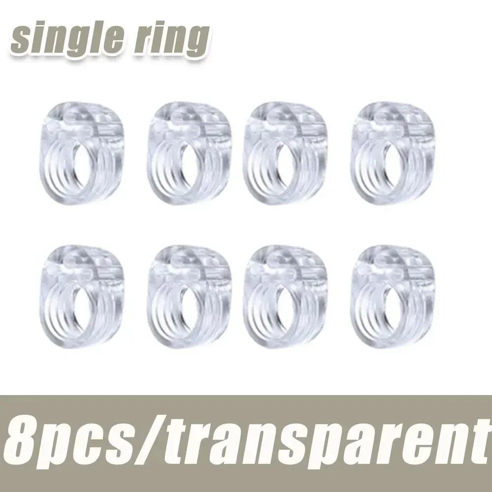 Butée de porte en silicone transparent 8 pièces protection antiimpact coussinet de poignée amélioration habita