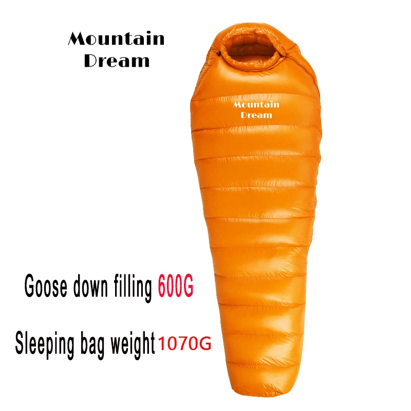 Sac de couchage en duvet de canard Mountain Dream camping randonnée hiver isolation thermique haute performanc
